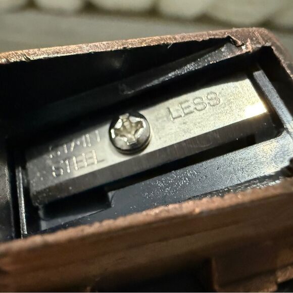 Vintage Aircraft Carrier Ship Pencil Sharpener – Bronze Tone – New - Picture 11 of 17